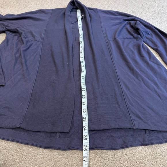 Athleta Sweatshirt Cardigan Nirvana Two Ways Purple Spring Night MEDIUM #416969 - Picture 6 of 9